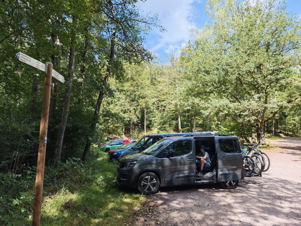 Altschlossfelsen Parkplatz beim Spießweiher